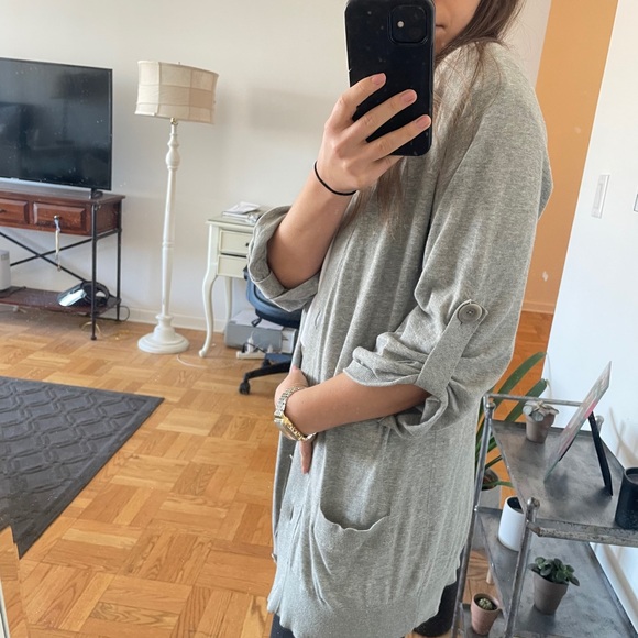 Vince grey open sweater - small - Picture 2 of 4